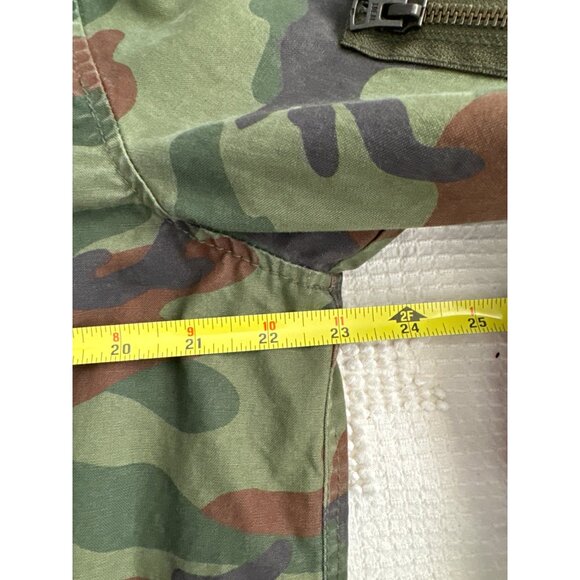 Gap Mens Jacket Sz L Camo Bomber Army Green Pockets 100% Cotton Full Zip Casual - Picture 9 of 13